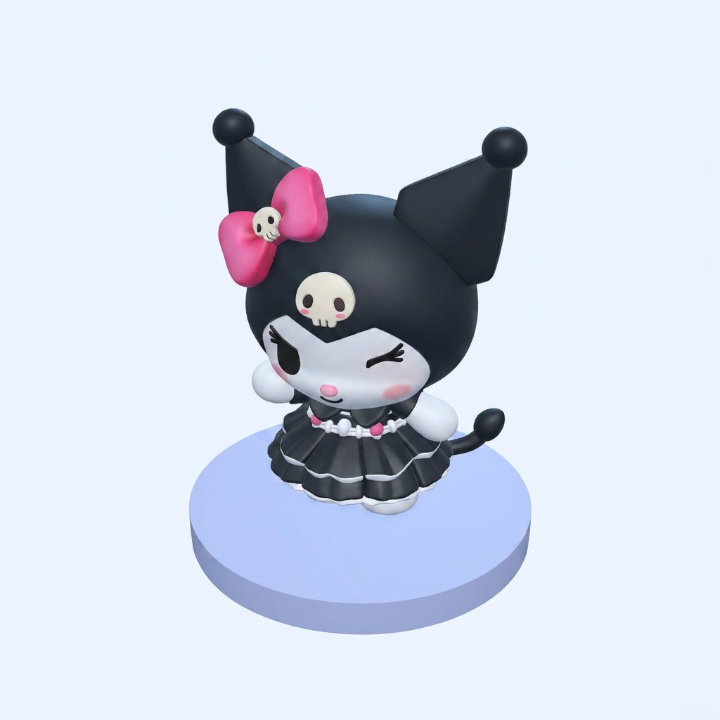 Kuromi (Elbise) boyalı