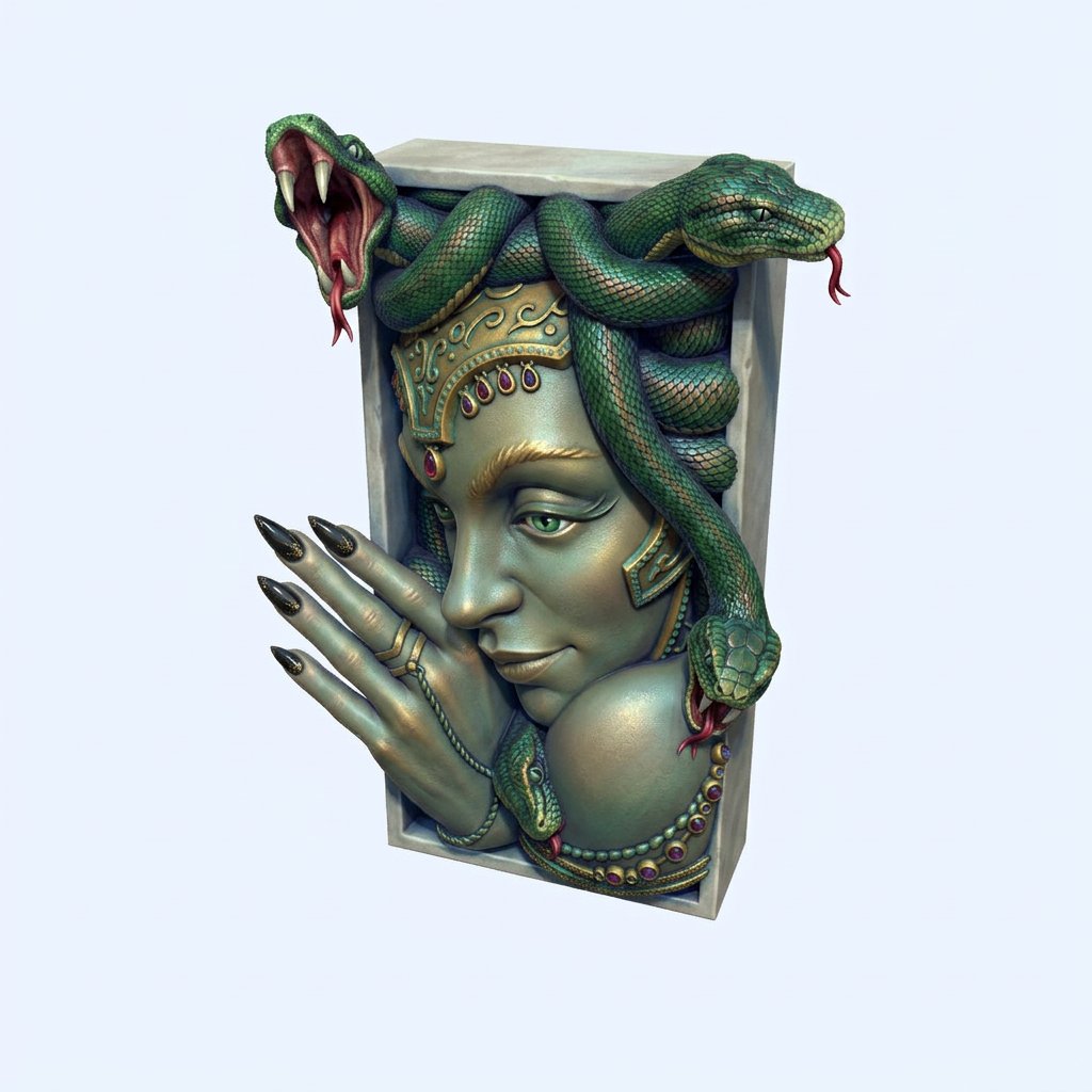 Medusa boyalı
