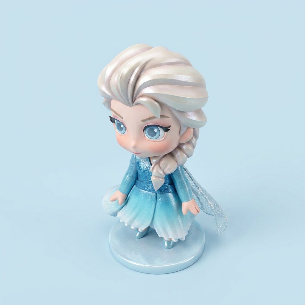 Elsa (Chibi) boyalı