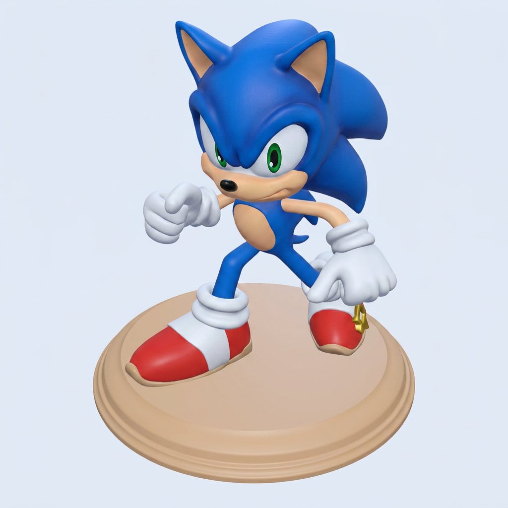 Sonic + Kaide boyalı